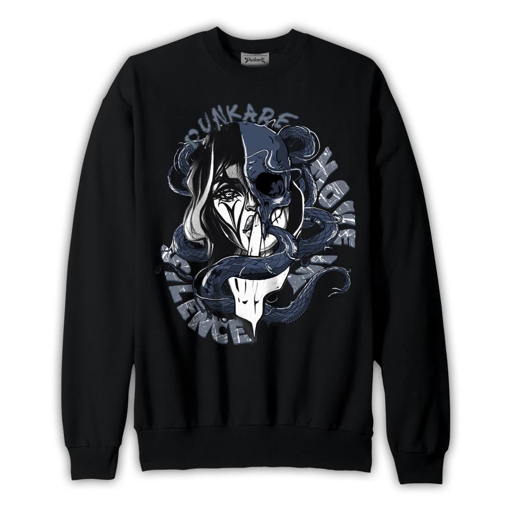 Sweatshirt To match Low Diffused Blue 11s Sweatshirt - Move In Silence Graphic