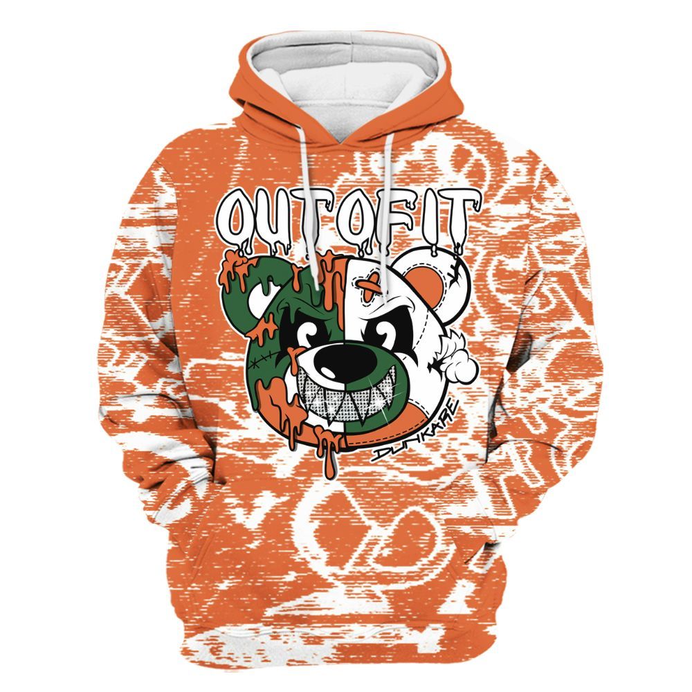 Hoodie To Match Low Miami 5s - Out Of It Bear Avant-Garde All Over Print
