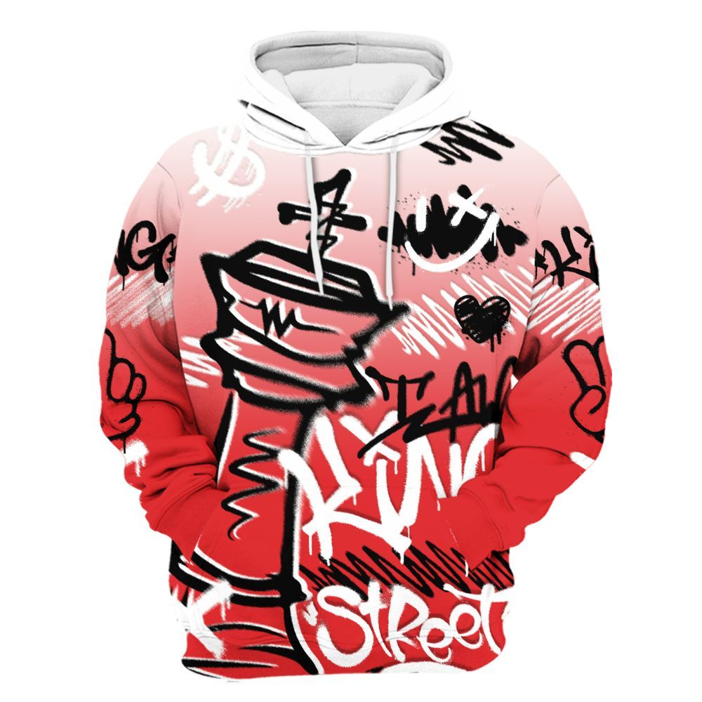 Hoodie To Match Chile Red 9s - Street King Chess Streetwear All Over Print