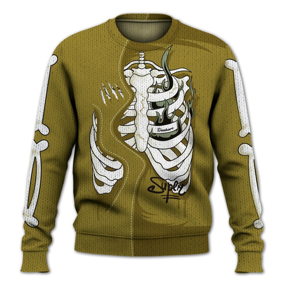 Knitted Sweater To Match Air Flightposite Metallic Gold - It's The Kick For Me