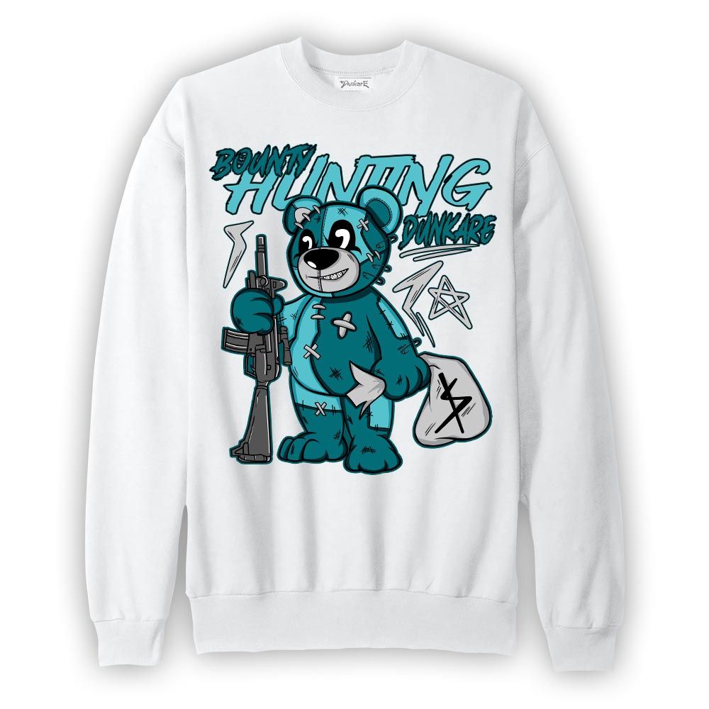 Sweatshirt To match Oxidized Green 4s Sweatshirt - Bounty Hunting Bear Graphic 1605 NCMD