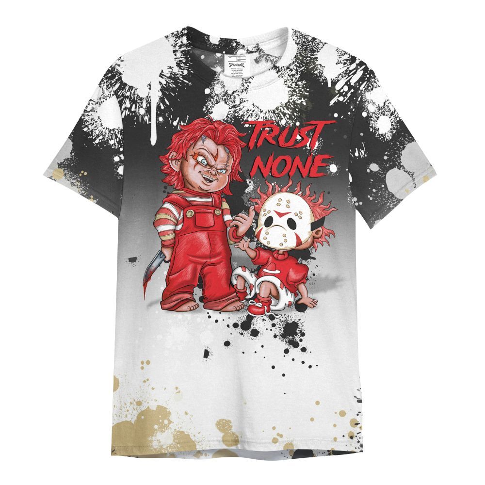 Shirt To Match Prime 93 Fire Red - Trust No One Scary All Over Print