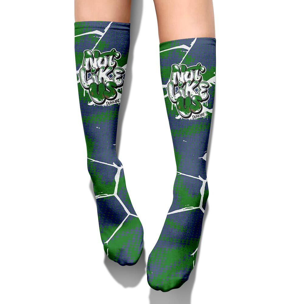 Sock To Match Midnight Navy 13s - None Like Us Graphic