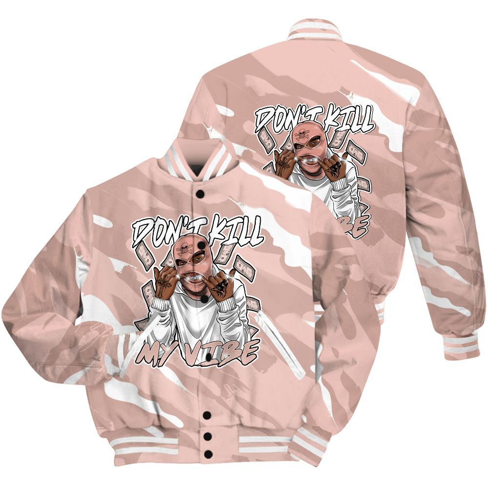 Varsity Jacket To Match Low Legend Pink 11s Shirt - Vibe.Unique Colored All Over Print