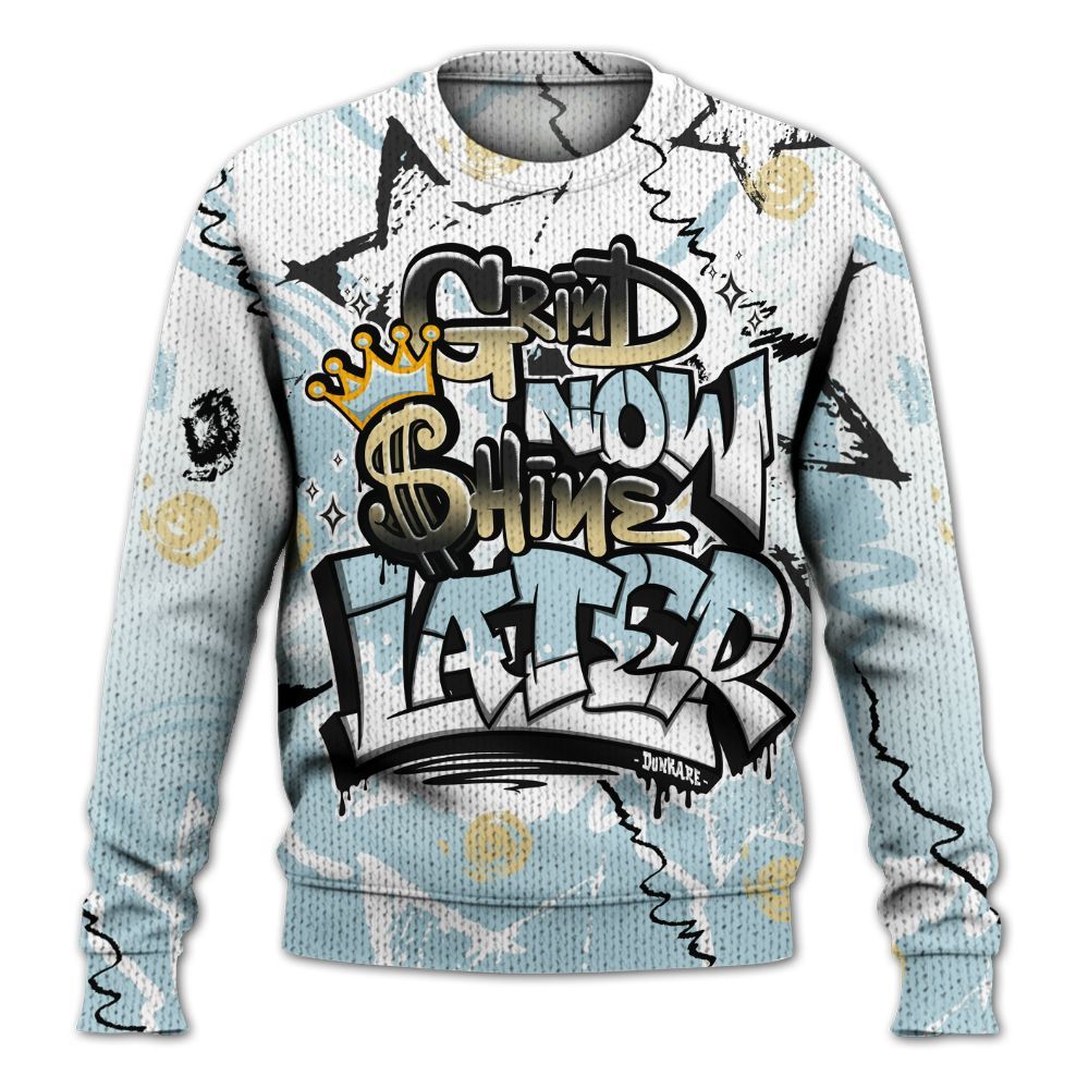 Knitted Sweater To Match Low Year Of The Snake 11s - Grind Shine Later Drip