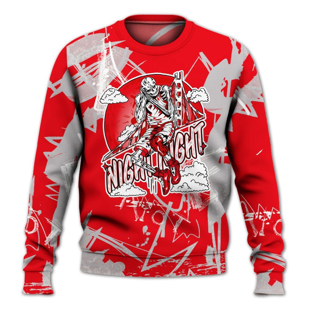 Sweatshirt To Match Air Max 1 Low Poly - Seeya Skeleton Messyz All Over Print