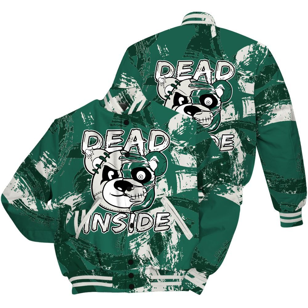 Varsity Jacket To Match Oxidized Green 4s Shirt - Lifeless Bear Circle Slpash All Over Print