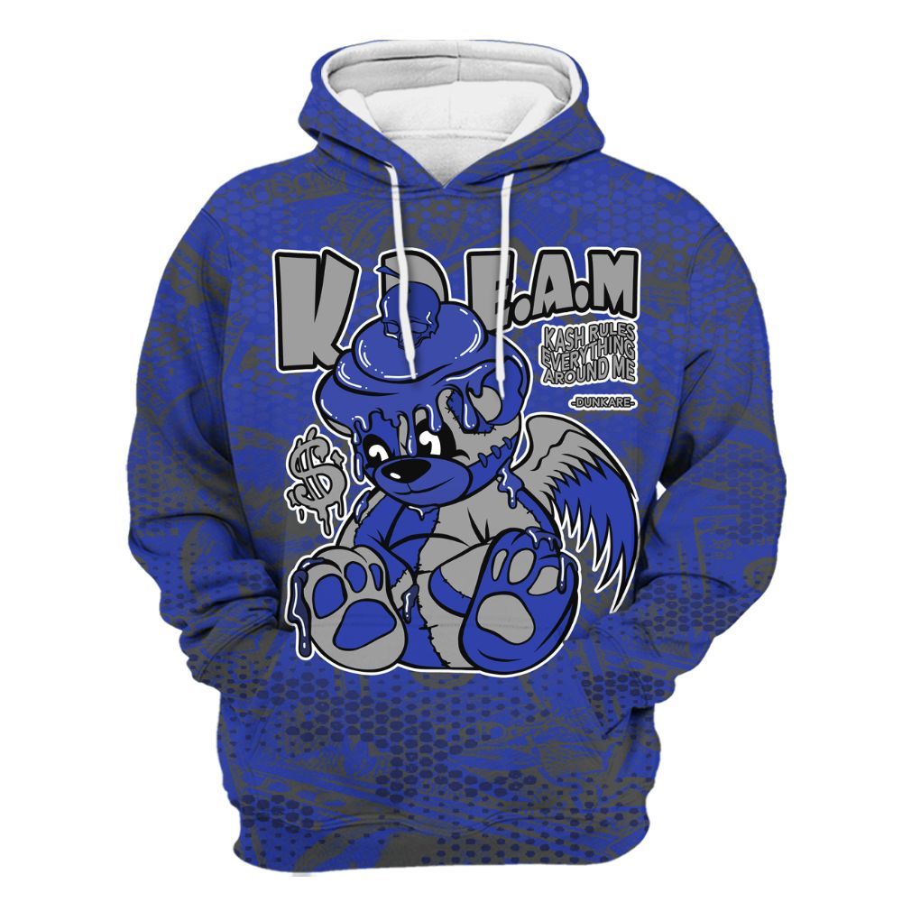 Hoodie To Match Air Max Plus Black Racer Blue - Loot Bear All Over Print