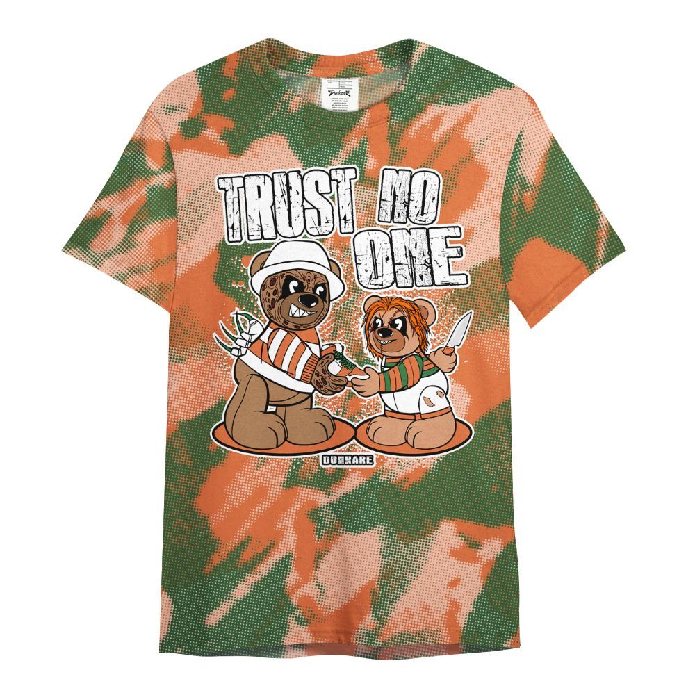 Shirt To Match Low Miami 5s - Trust No One Bear Abstract Halftone All Over Print