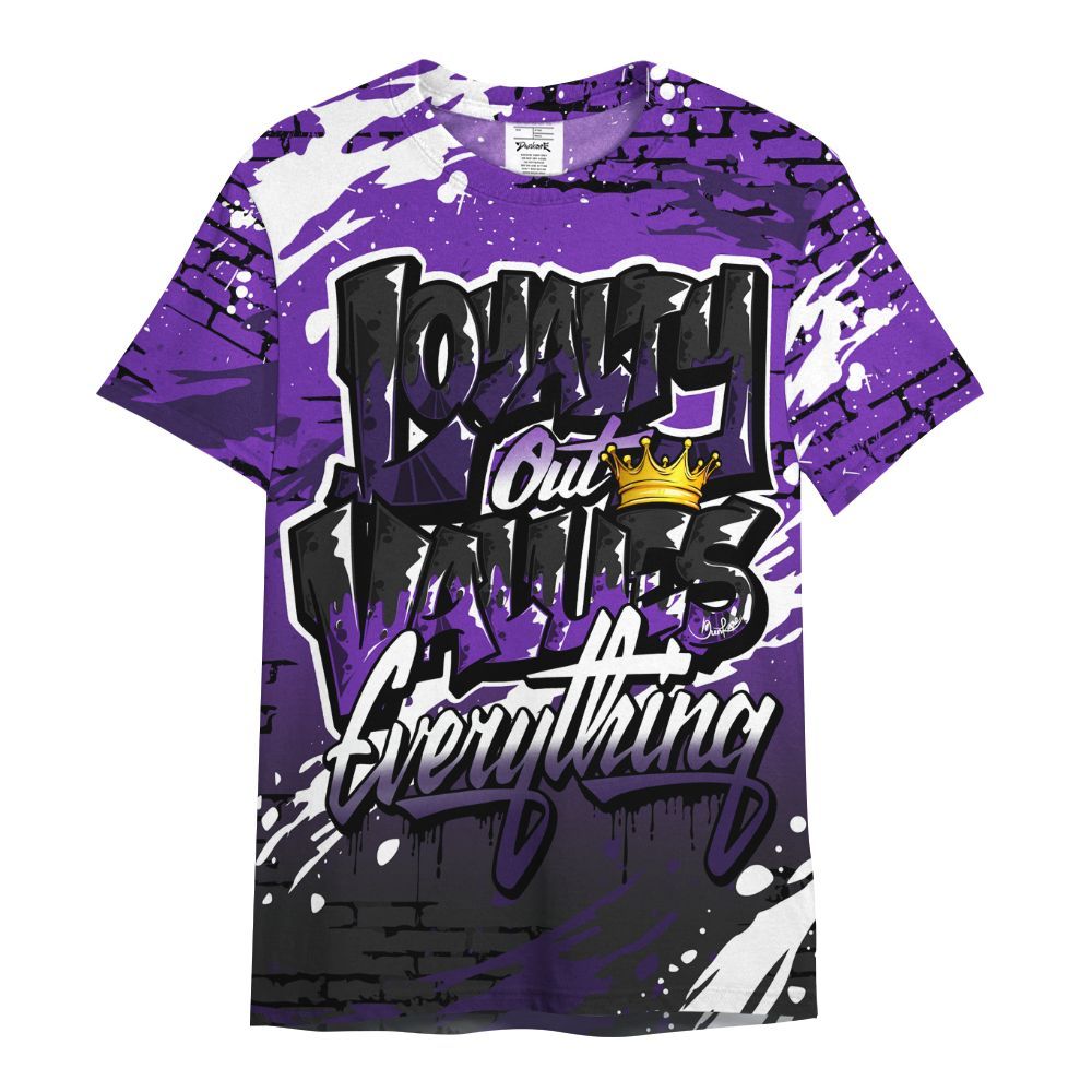 Shirt To Match Kobe 9 Elite Low Moonwalker - Values Of Loyalty Drip All Over Print