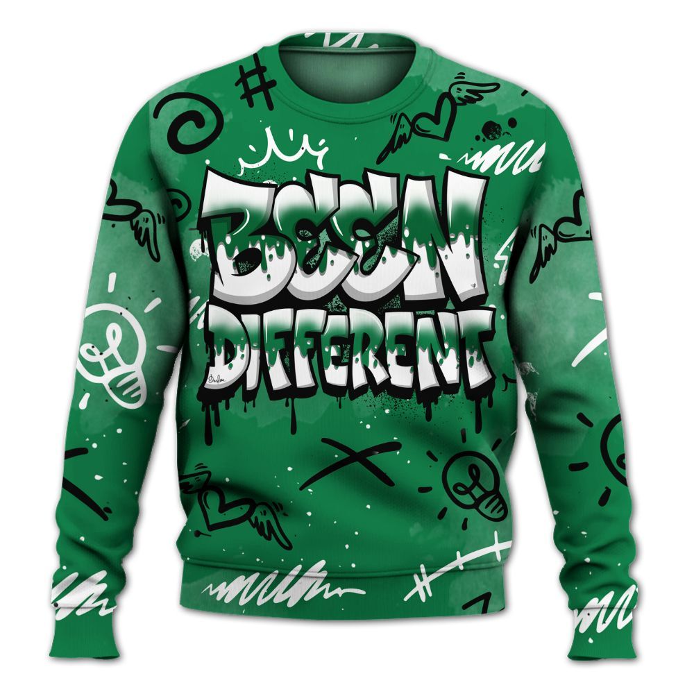 Sweatshirt To Match Pine Green 13s - Drip Been Di2ferent All Over Print