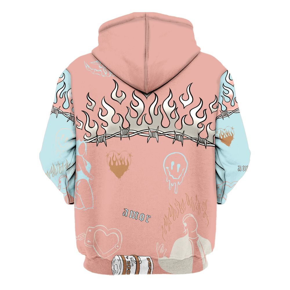 Hoodie To Match Dunk Low Glacier Arctic - Snake Trust No One All Over Print