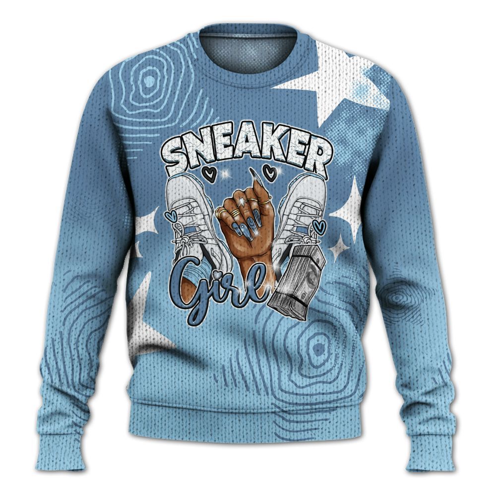 Sweater To Match Legend Blue 11s - Sneakerz Girlz Unique Starz Graphic