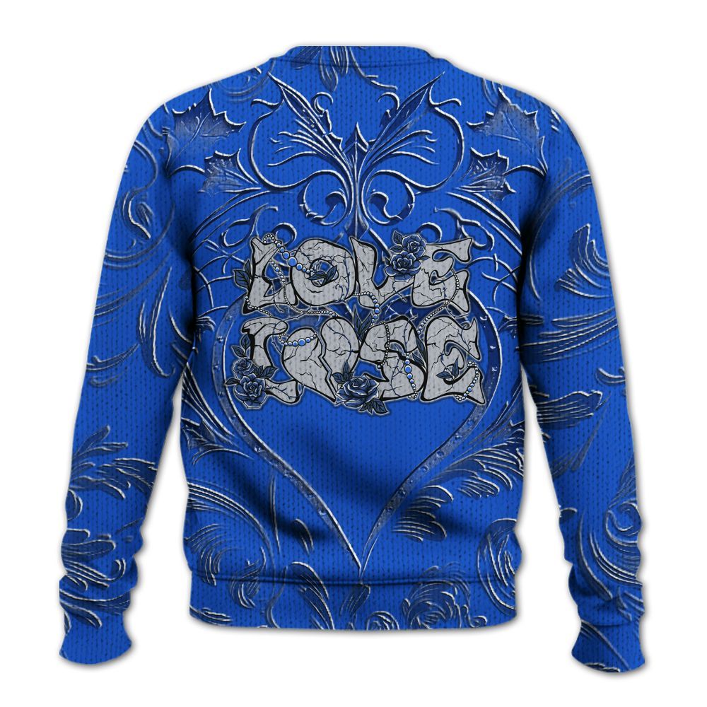 Knitted Sweater To Match Air Foamposite One Royal - Loves Lose Gothic