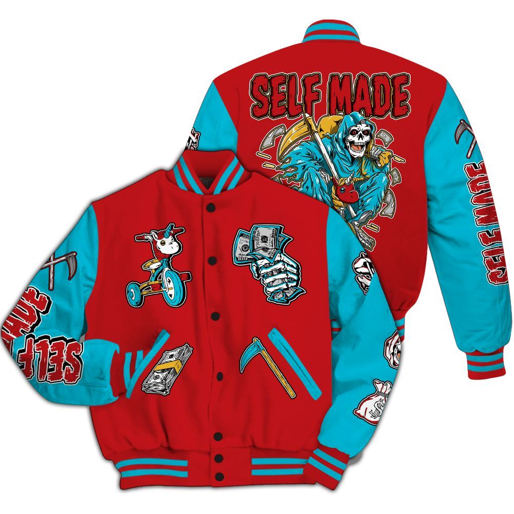 Varsity Jacket To Match Dunk Low Fruity Pebbles - Self Make Skeleton All Over Print