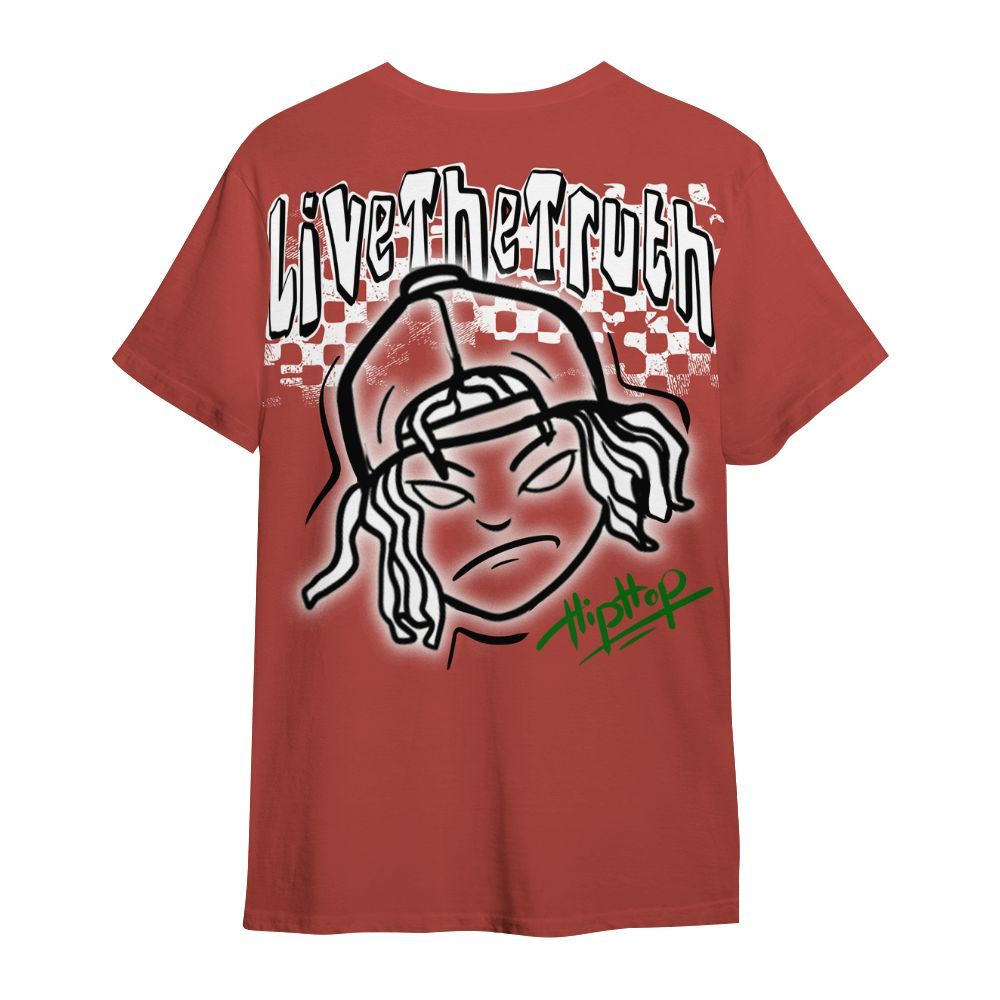 Shirt To Match Dune Red 13s - Feel Life Street Style All Over Print