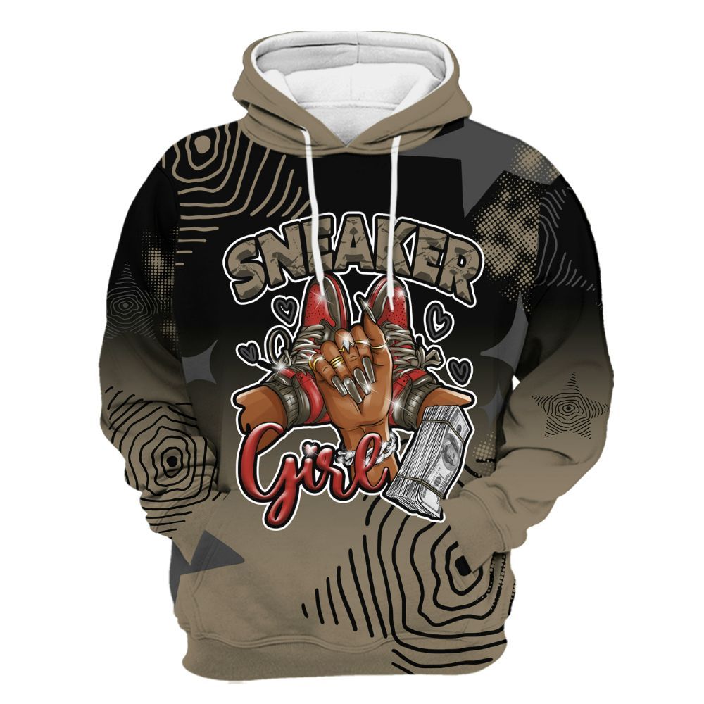 Hoodie To Match Olive 9s - Sneakerz Girlz Unique Starz All Over Print