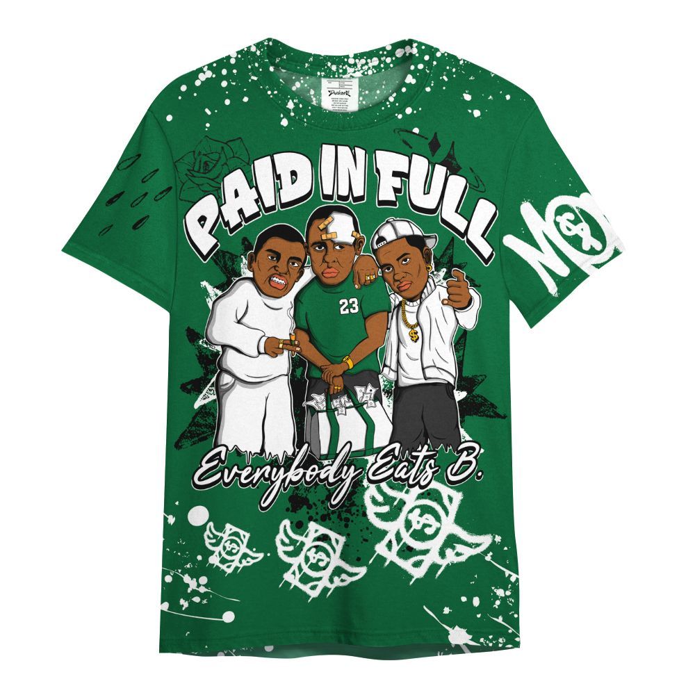 Shirt To Match Bucks 12s - Everybody Paid In Full Crayon All Over Print