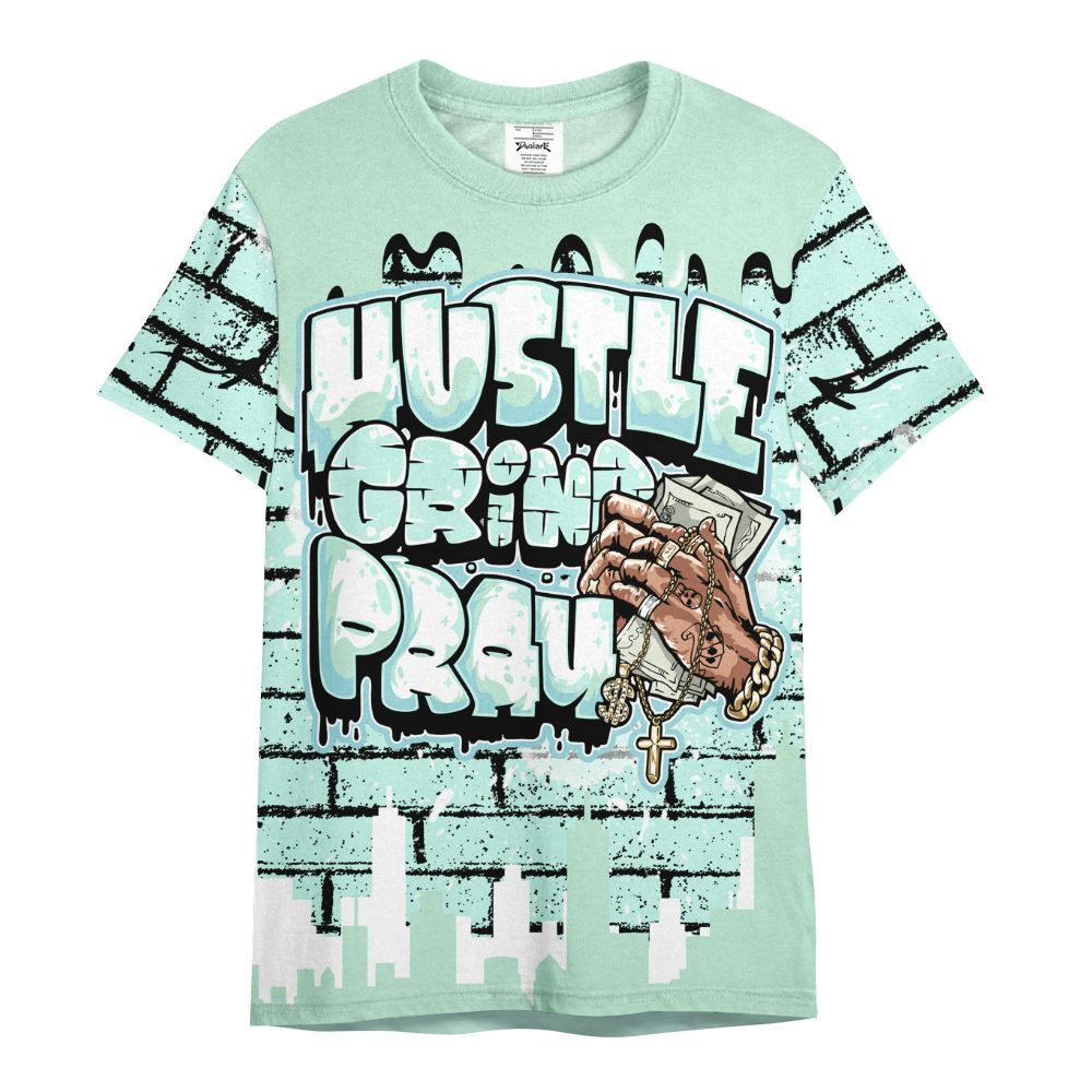 Shirt To Match Retro Low Igloo 11s - Hustles Grind Pray Drip All Over Print