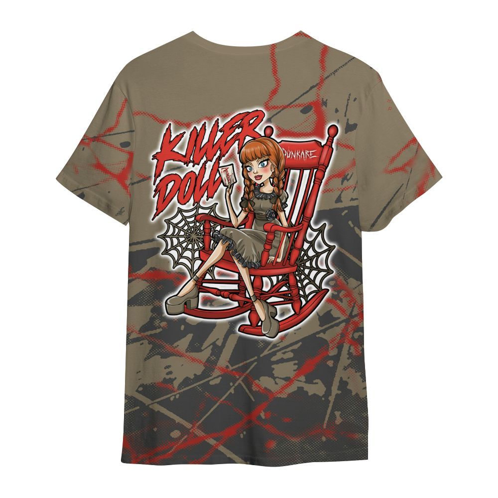 Shirt To Match Olive 9s - Killer Doll-A Halloween Profound All Over Print