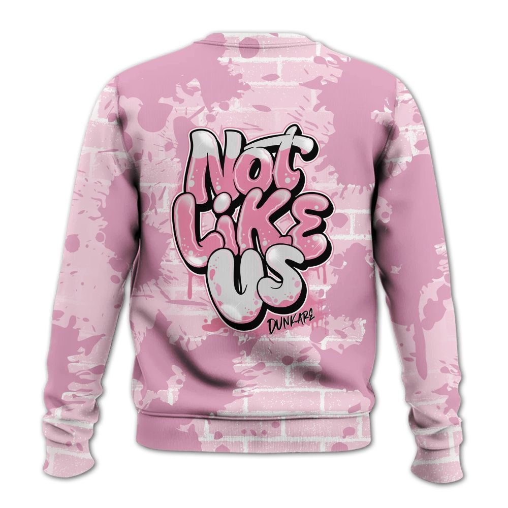 Sweatshirt To Match Orchid 4s - None Like Us Graphic Brick Art All Over Print