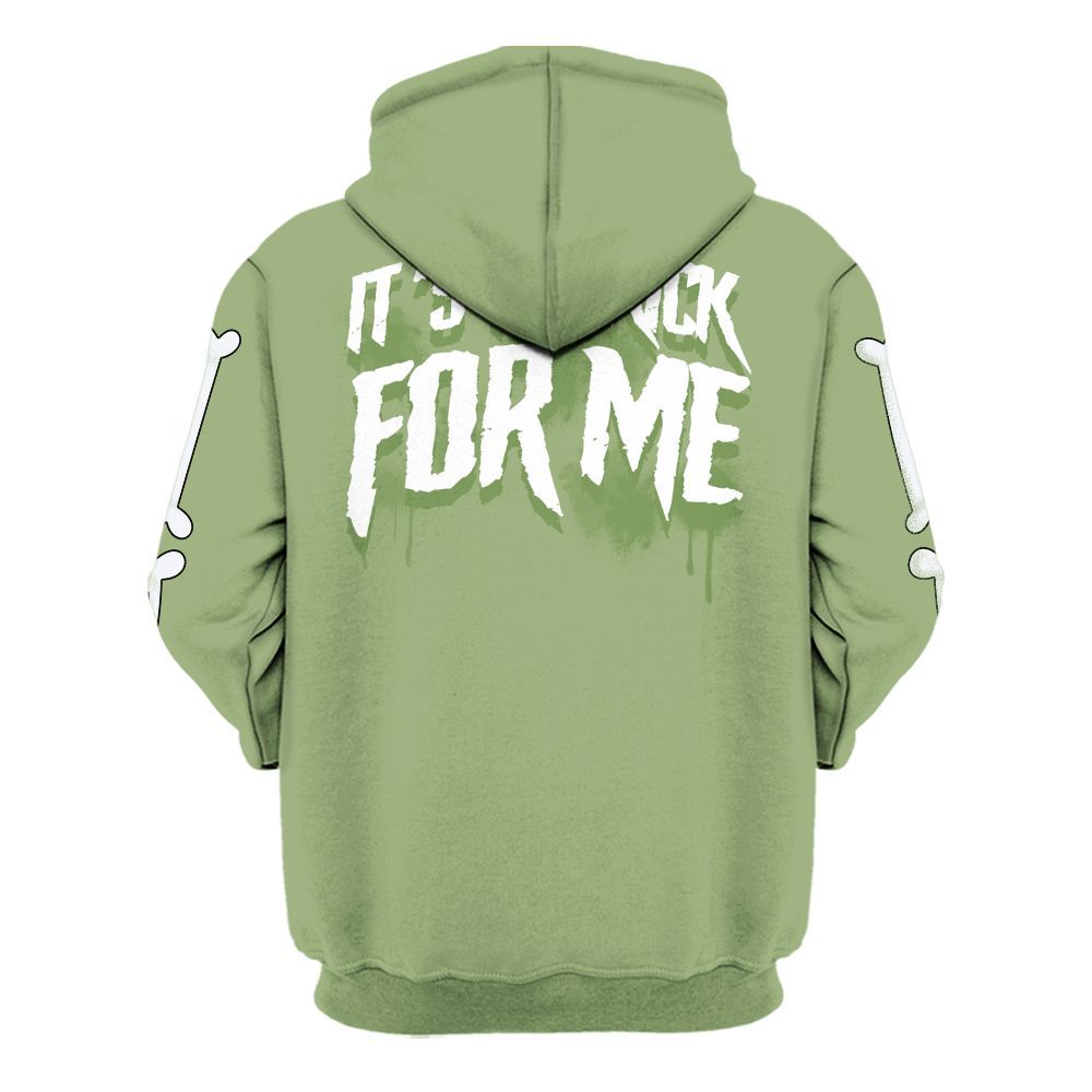 Hoodie To Match Oil Green 4s - It's The Kick For Me All Over Print