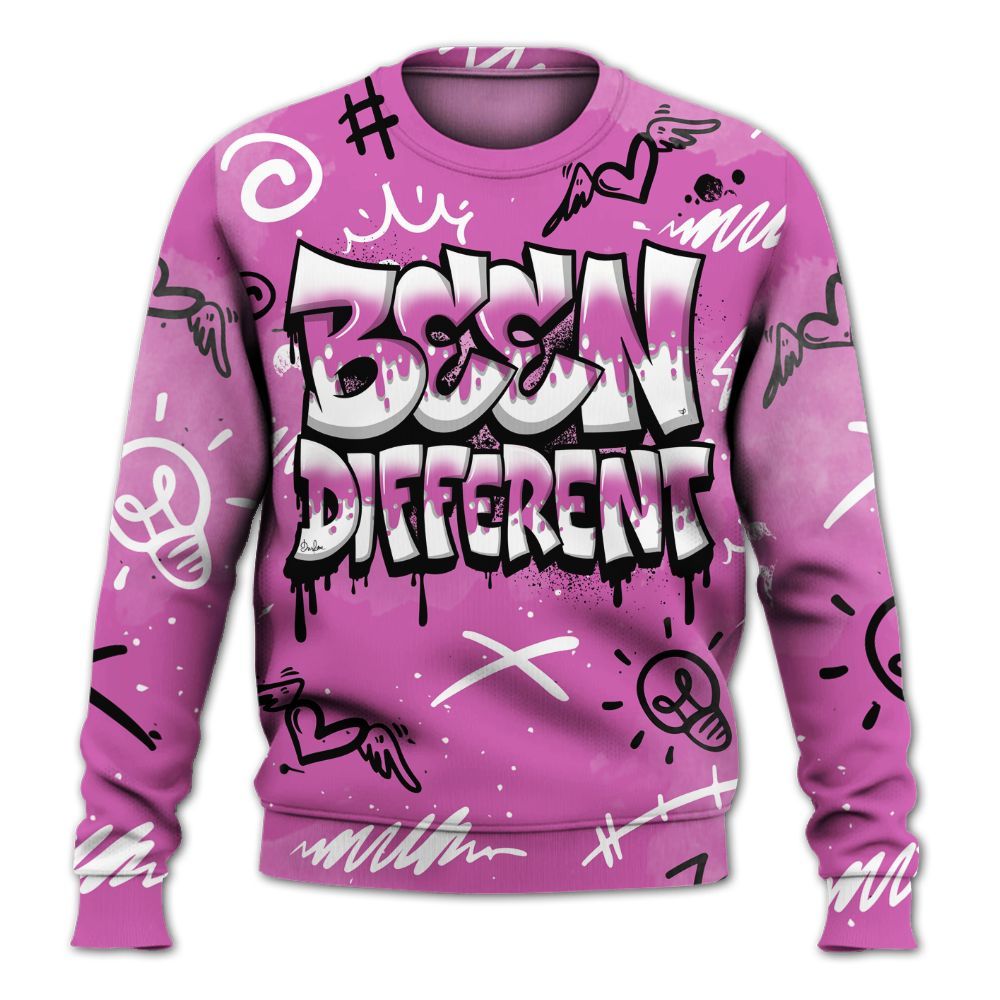 Sweatshirt To Match Hyper Violet 4s - Drip Been Di2ferent All Over Print