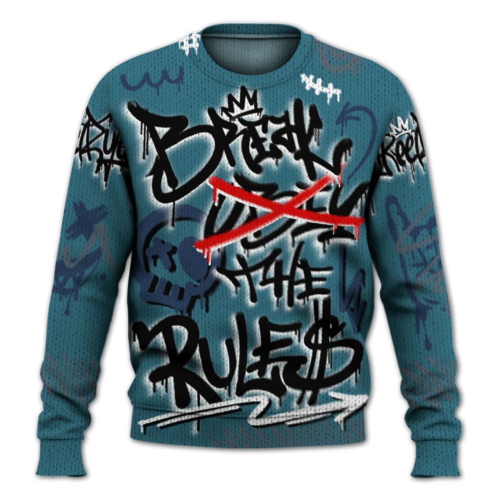 Knitted Sweater To Match Air Foamposite Kazuya Mishima - Break Rules Streetwear