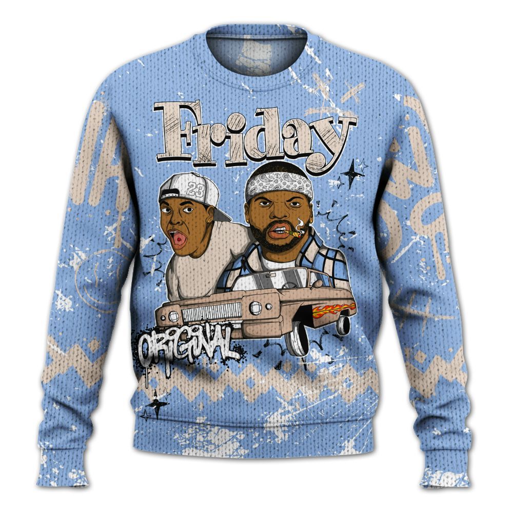 Knitted Sweater To Match Air Max 1 Royal Pulse - Friday Sneaker Crayon