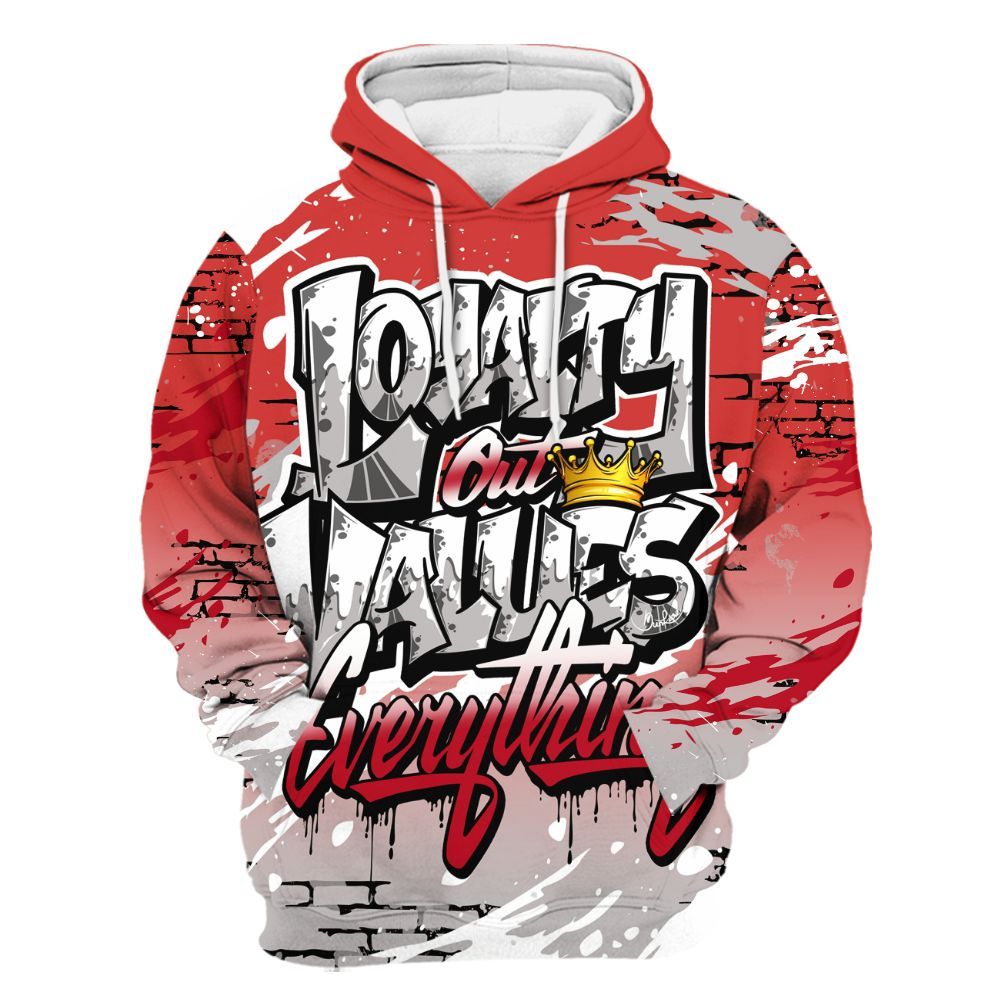 Hoodie To Match Scoot Zeros ODD City - Values Of Loyalty Drip All Over Print