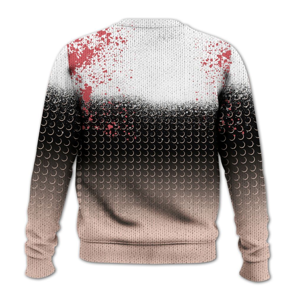 Sweater To Match Washed Coral 2s Shirt, Halftone Time Is Money Graphic
