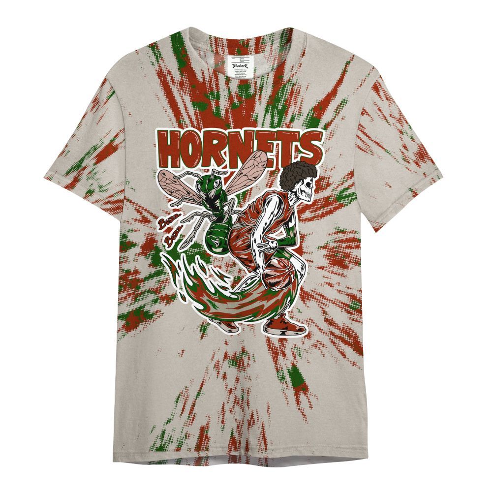 Shirt To Match El Grito 5s - Hornets Skeleton Luxury All Over Print