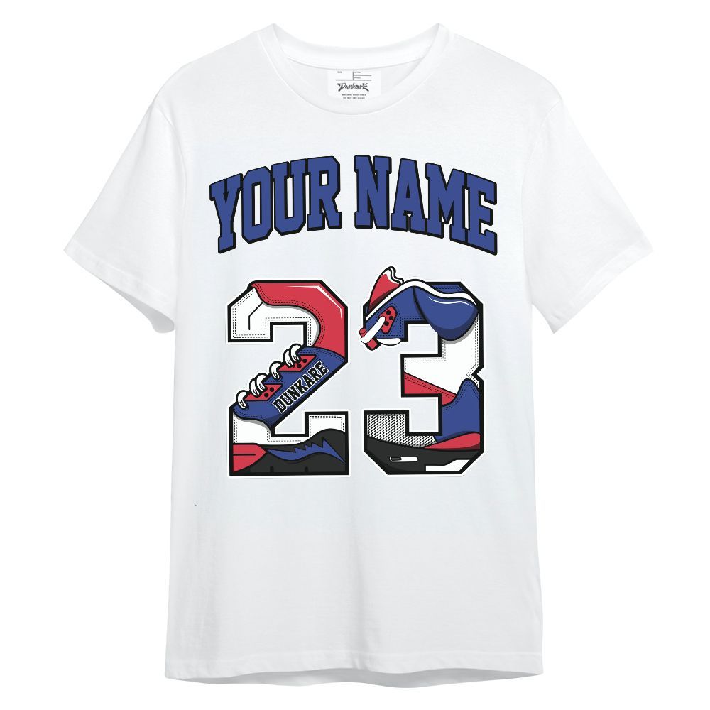 Shirt To Match Air Griffey Max USA Red White Blue 1s - Custom Name Number 23 5s Unisex Shirt