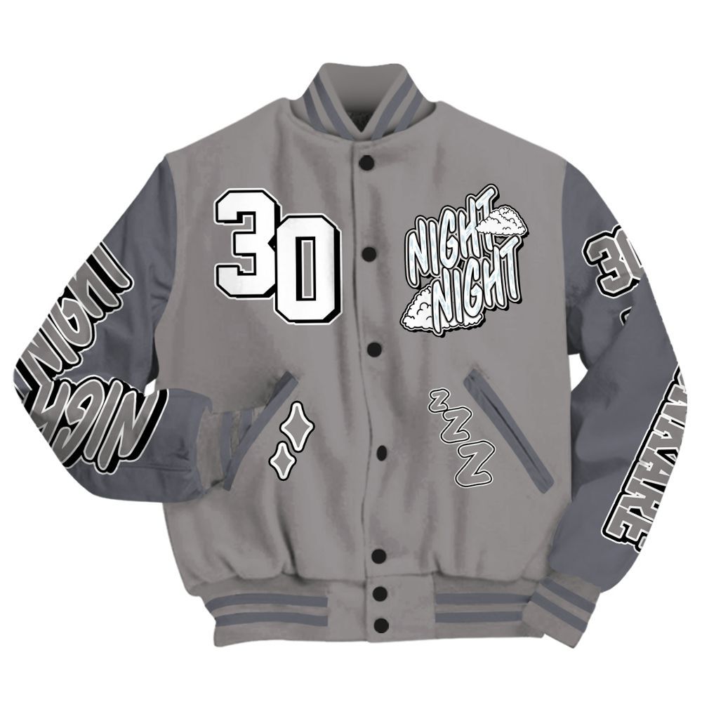 Varsity Jacket To Match Cool Grey 11s - Seeya Skeleton All Over Print