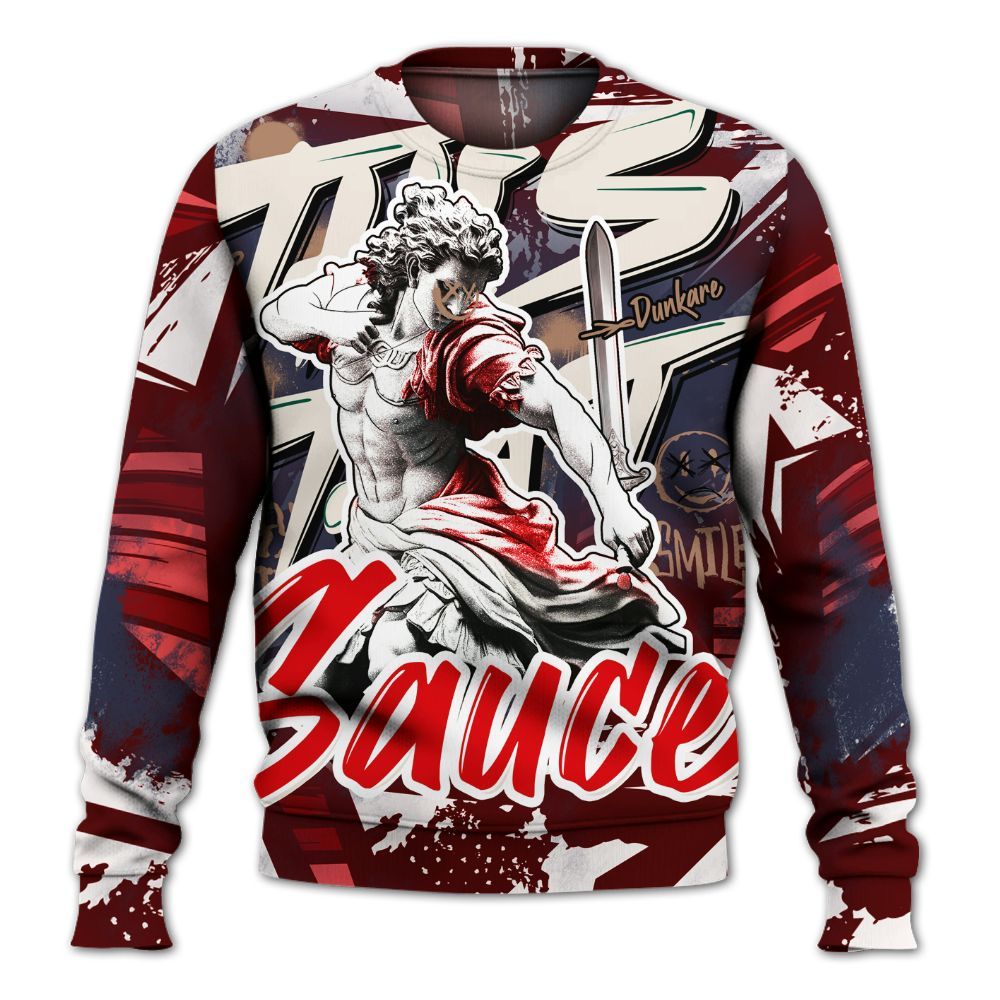 Sweatshirt To Match Low OG Howard Bison 1s - This That Sauce Retro All Over Print