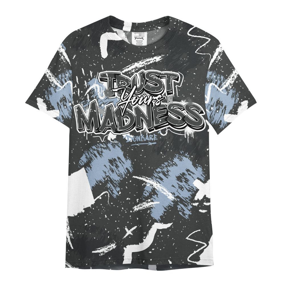 Shirt To Match Reverse Black White 6s - Trust Your Madness Retro All Over Print