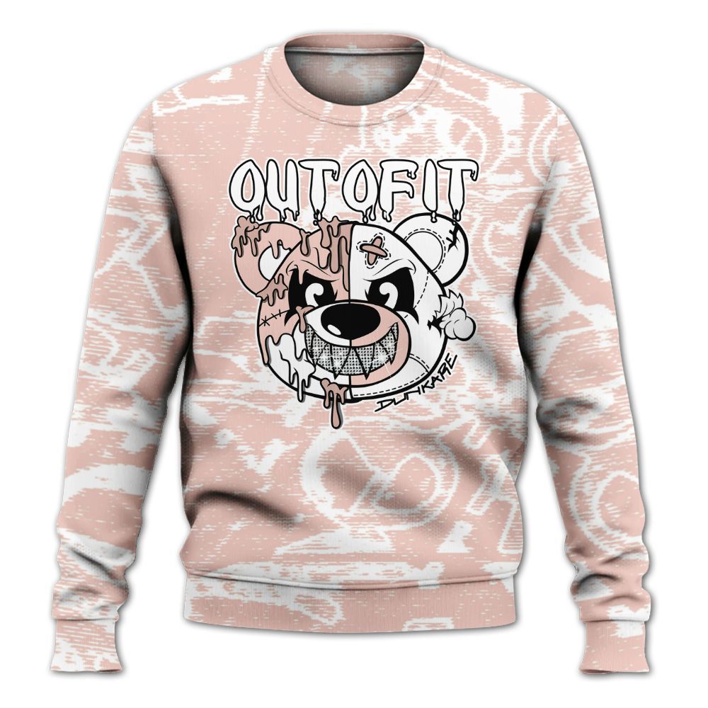 Sweatshirt To Match Low Legend Pink 11s - Out Of It Bear Avant-Garde All Over Print