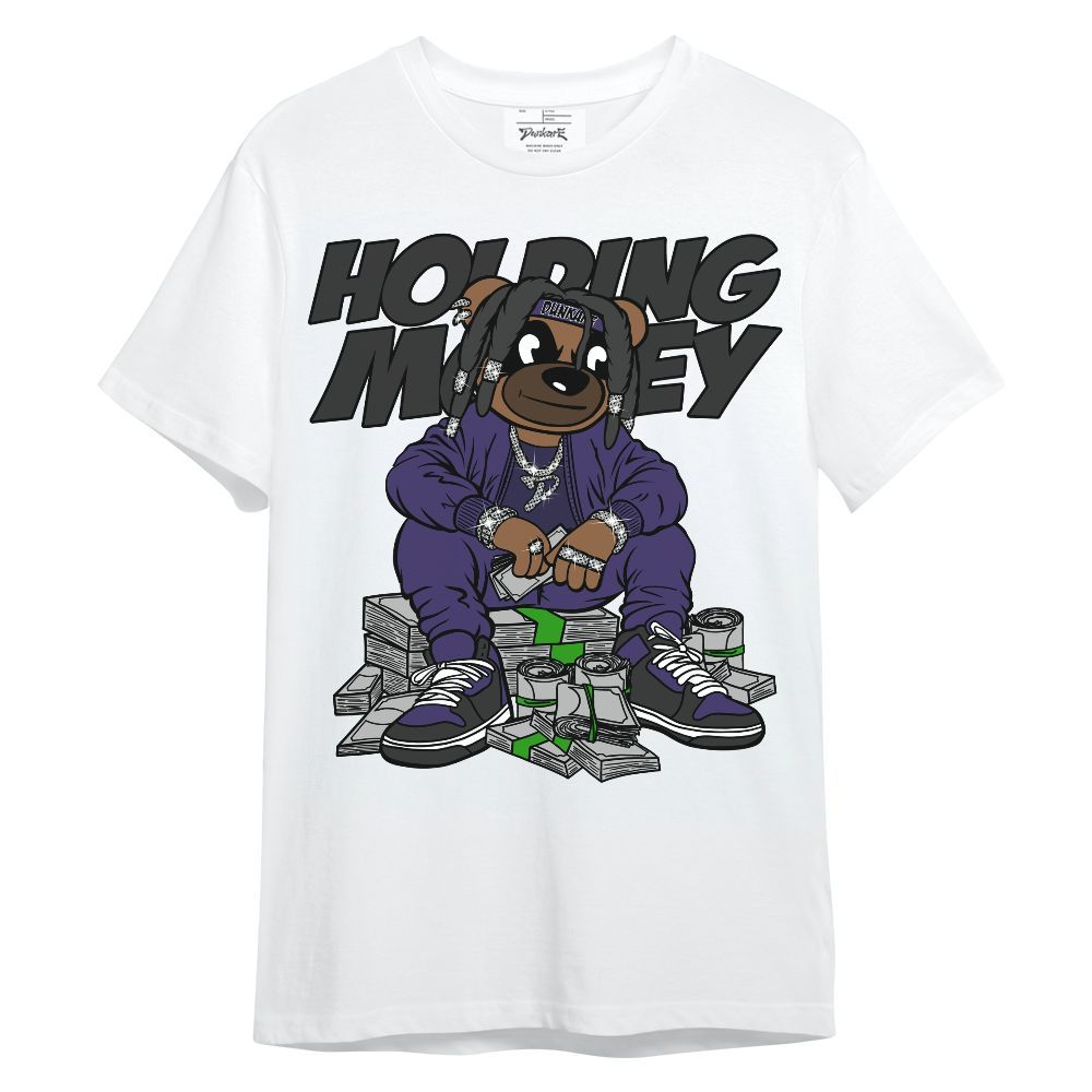 Shirt To Match Retro Court Purple 13s - Possessing Moneys Bear Unisex Shirt