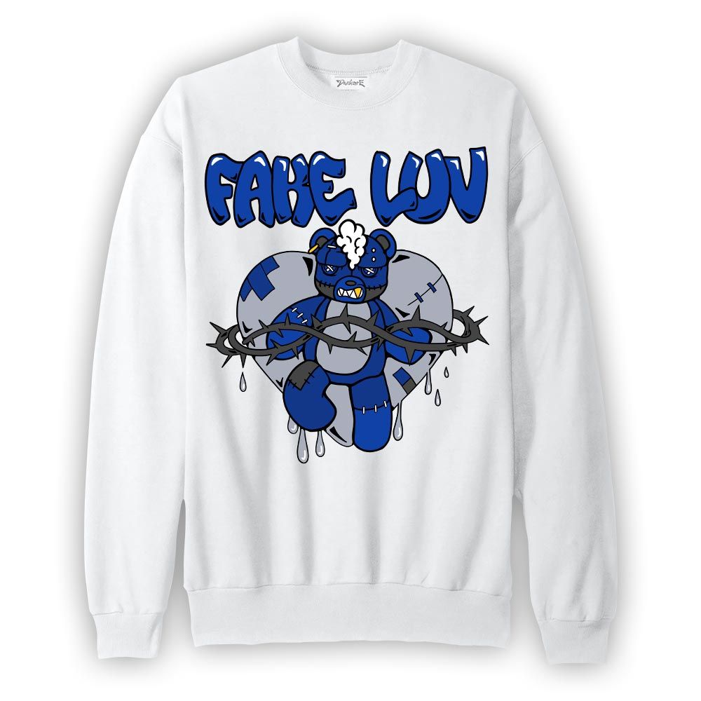 Sweatshirt To match Air Foamposite One Royal Sweatshirt - False Romance Hugz Graphic