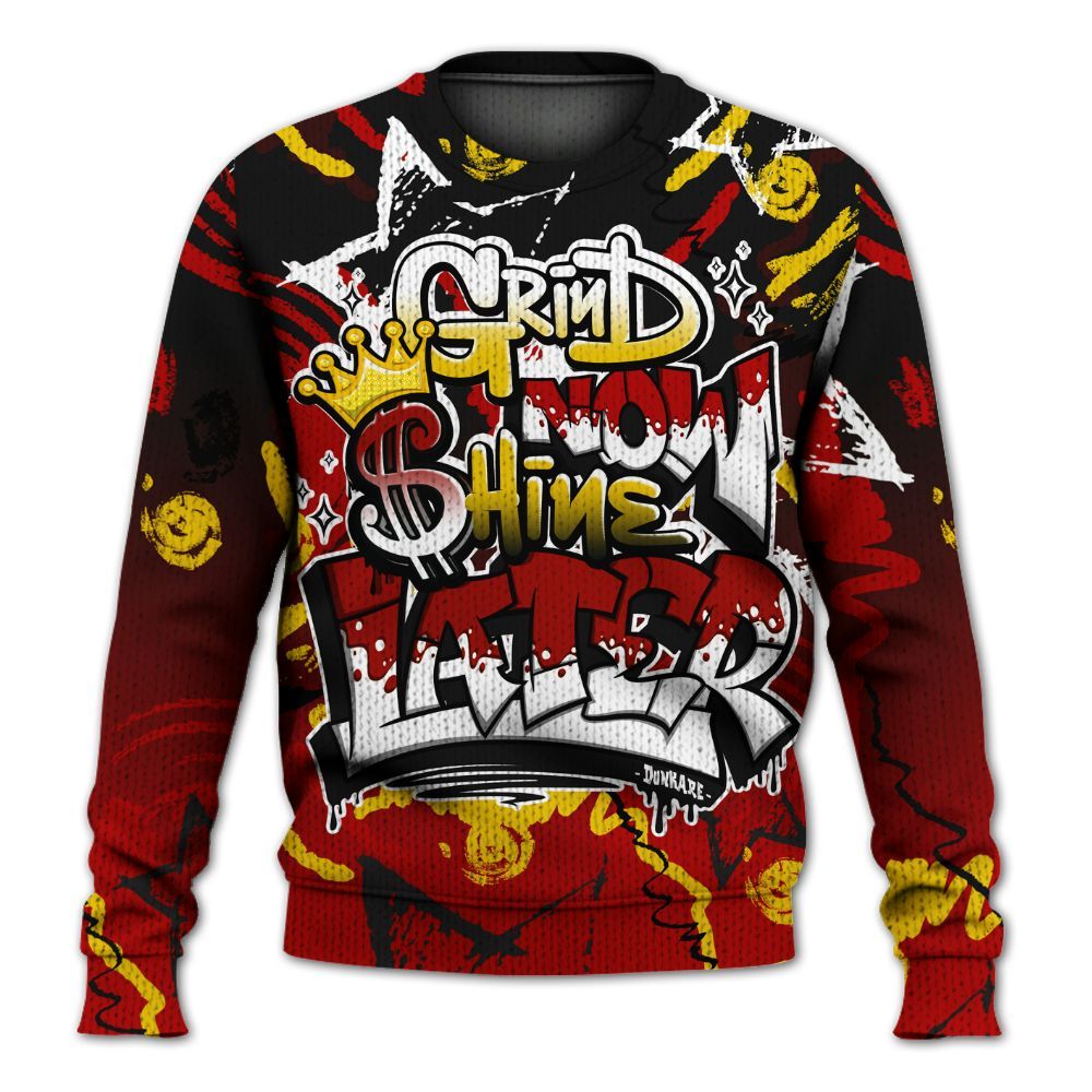 Sweater To Match Low Lucky Cat 1s - Grind Shine Later Drip Graphic