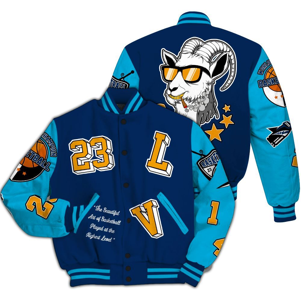 Varsity Jacket To Match Dunk Low GS Electric Algae - The GOAT Got Em Streetwear All Over Print