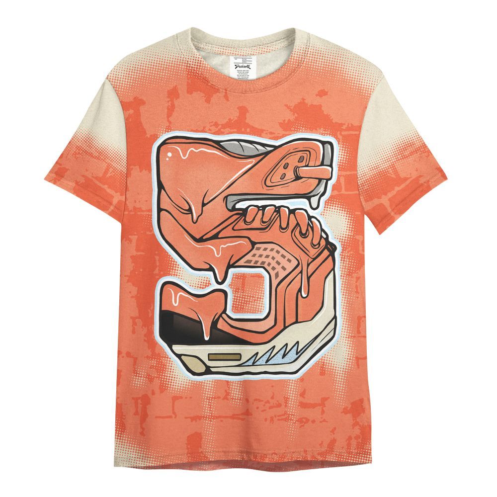 Shirt To Match DJ Khaled Crimson Bliss 5s - No.5 Drip Graphic  Custom Name All Over Print