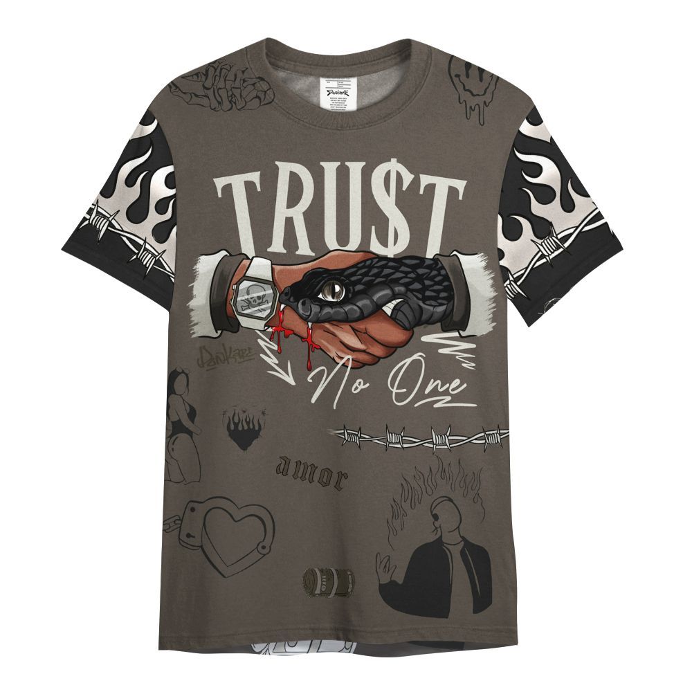 Shirt To Match Cave Stone 4s, Snake Trust No One All Over Print