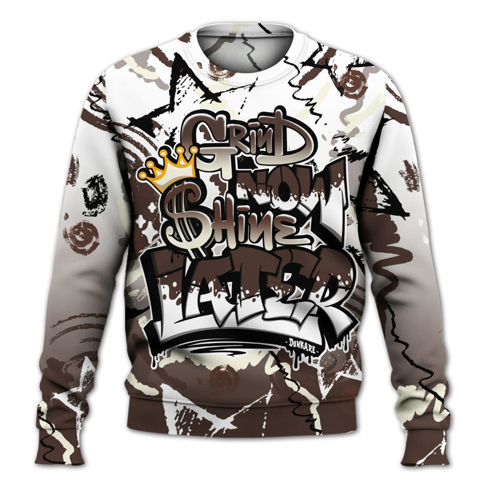 Sweatshirt To Match SoleFly Cafecito 12s - Grind Shine Later Drip All Over Print