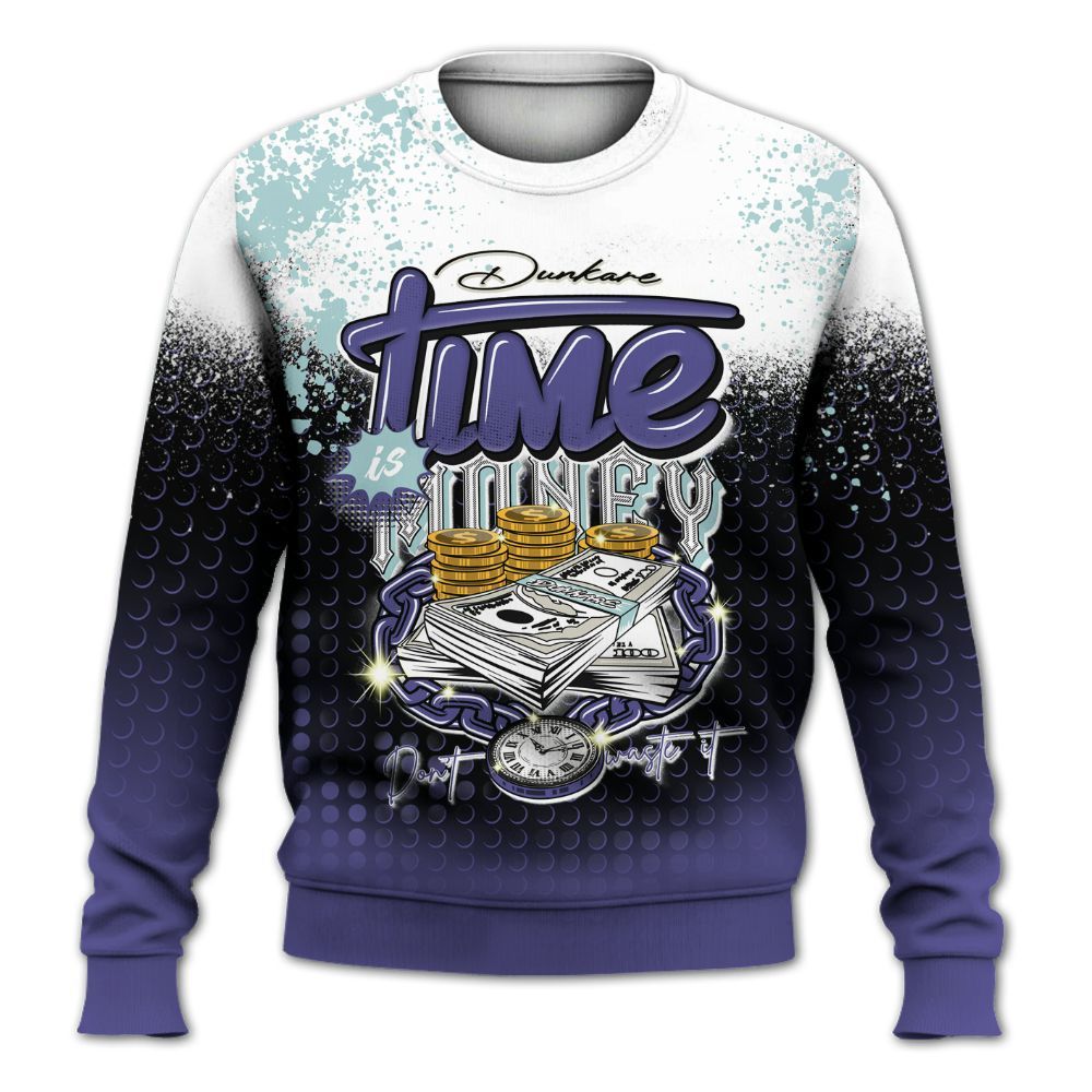 Sweatshirt To Match Air Ship PE Hornets - Halftone Time Is Money All Over Print