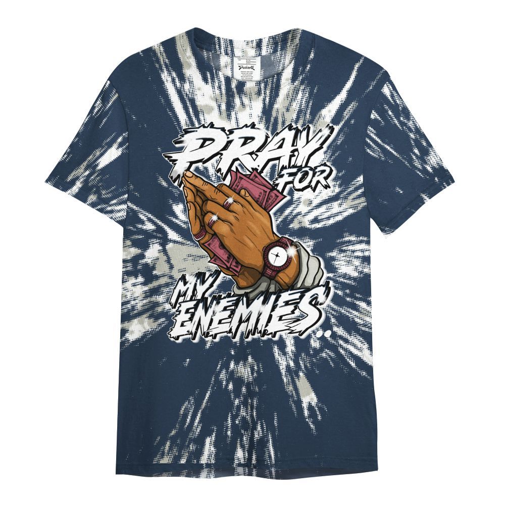 Shirt To Match Navy Blue 2024 6s - Prayed For Enemies Graphic Luxury All Over Print
