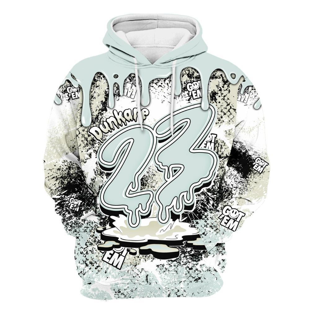 Hoodie To Match Pure Platinum 4s - Dripping 23 Drip All Over Print