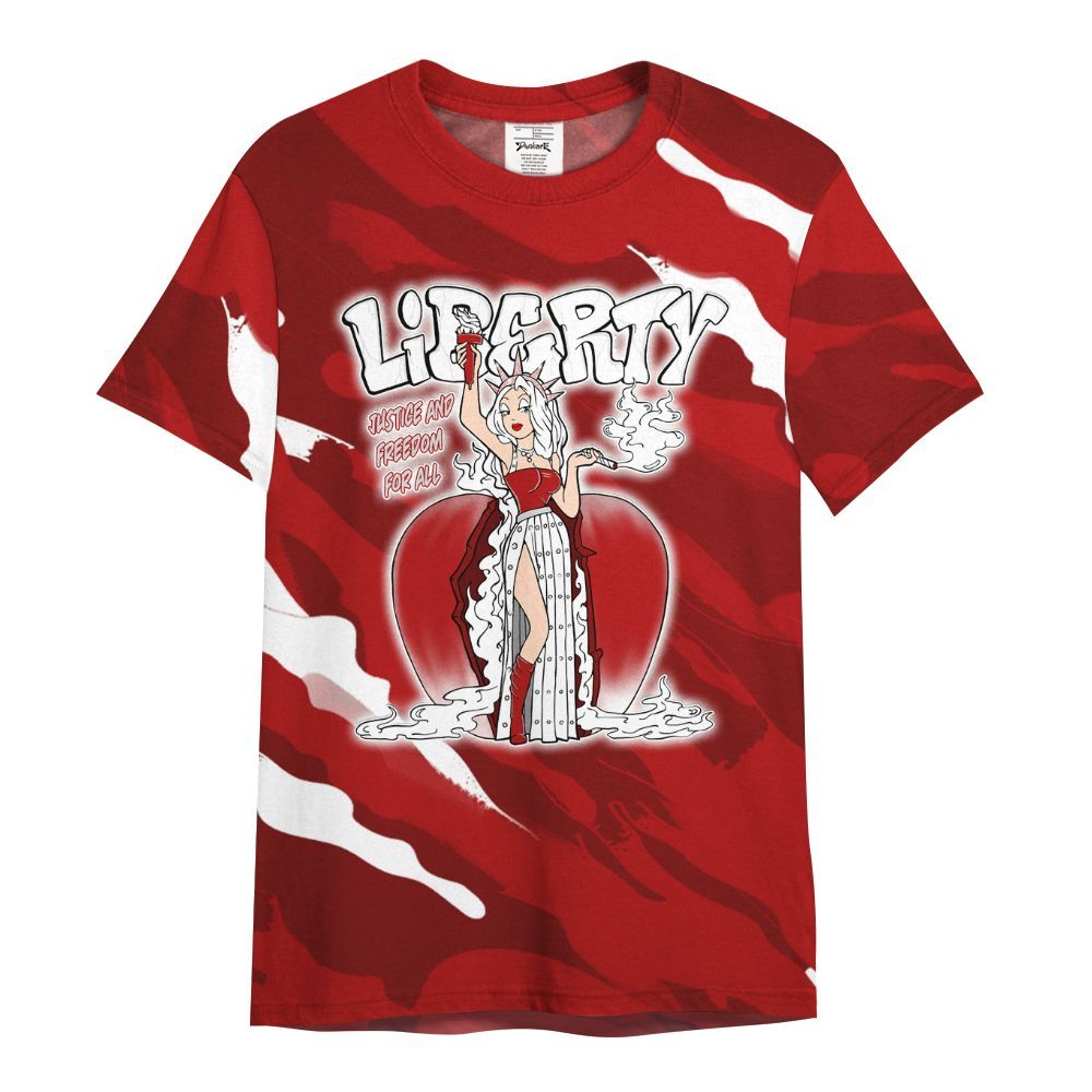 Shirt To Match Red Taxi 12s - Midwest Cartoon Colored All Over Print