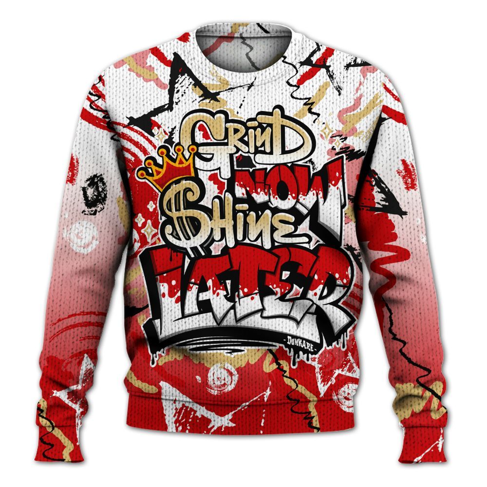 Knitted Sweater To Match Ja 2 Halloween - Grind Shine Later Drip