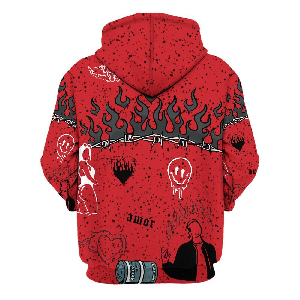 Hoodie To Match Retro Halloween 5s - Snake Trust No One All Over Print